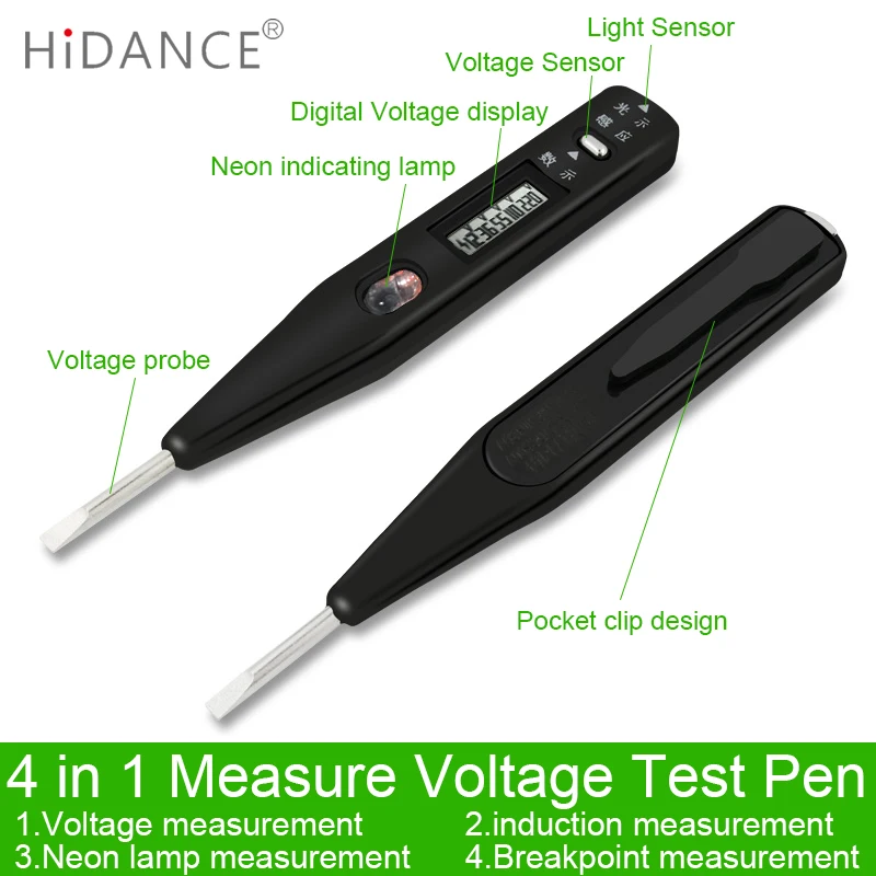 Электрический индикатор HiDANCE измеритель напряжения цифровой вольтметр 12 500 В