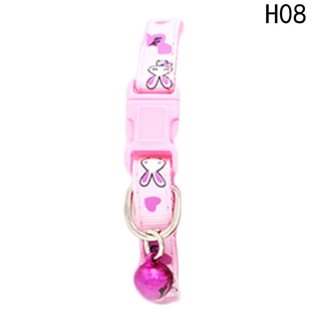 PET0734H08 Нейлоновые с колокольчиком для питомцев милые модные лапы собаки кошки щенка очаровательные регулируемые милые безопасные ошейники 1 шт. новая пряжка - Цвет: PET0734H08