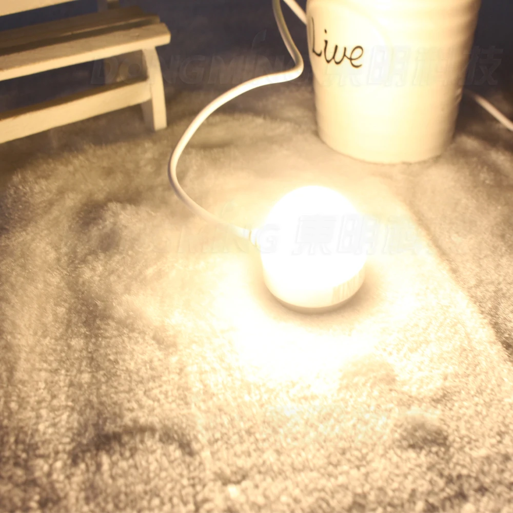 Миниатюрная портативная светодиодная USB шарисветильник вая лампа постоянного