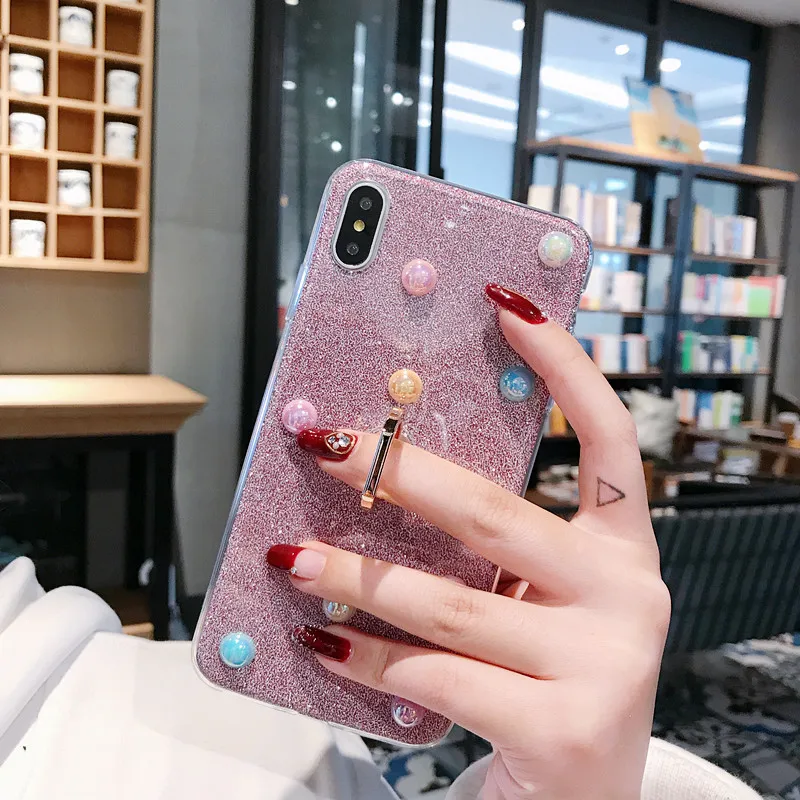 Gliiter Cases For Samsung Galaxy A9 Star Pro Lite A9s A8 Plus A7 A6 A5 A3 2018 2017 2016 Bling Ring Pear Covers Bumper |
