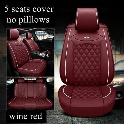 wine red standard 5 машинные места сиденья подходит для Хендай i10/HB20/i20/ix20/Genesis G80, G90/TUCSON/IX35/Новые сантафе/величие/Rohens/VERACR/матрица - Название цвета: wine red standard