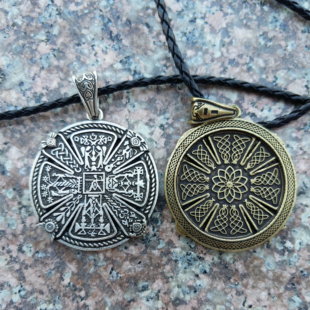 1 шт., славянское ожерелье Kres power Amulet, ювелирные изделия викингов, древнее славянское Скандинавское колдовство, ожерелье талисман