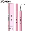Бренд Zoreya, профессиональная Черная Подводка для глаз, карандаш, водостойкие, долговечные, быстросохнущие инструменты для макияжа глаз, легко носить, алюминиевая трубка