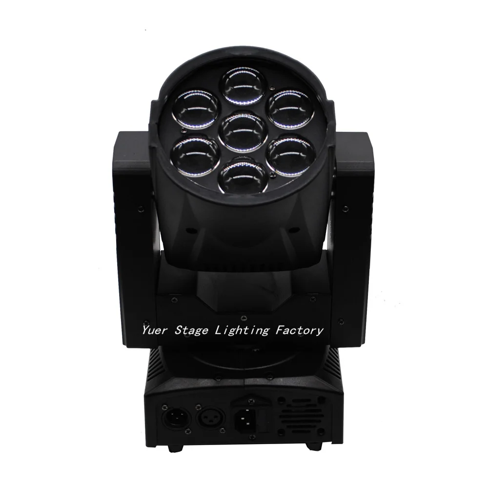 Бесплатная доставка Zoom Wash LED Мини движущаяся головка 7x12 Вт RGBW светодиодный