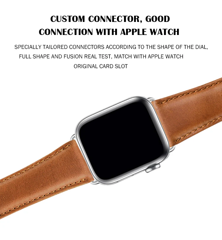 Ремешок для часов из натуральной кожи 44 мм 40 мм для Iwatch Series 4 браслет из воловьей кожи 42 мм 38 мм ремешок для Apple Watch 2 Iphone 3