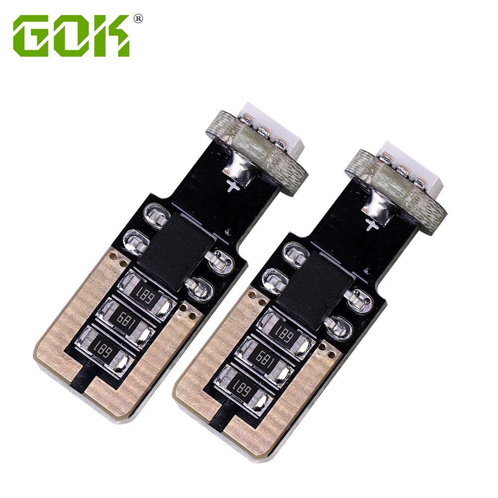 10 шт. оптовая продажа W5W led T10 Canbus 5050 1SMD 1 светодиод OBC без ошибок Автомобильный