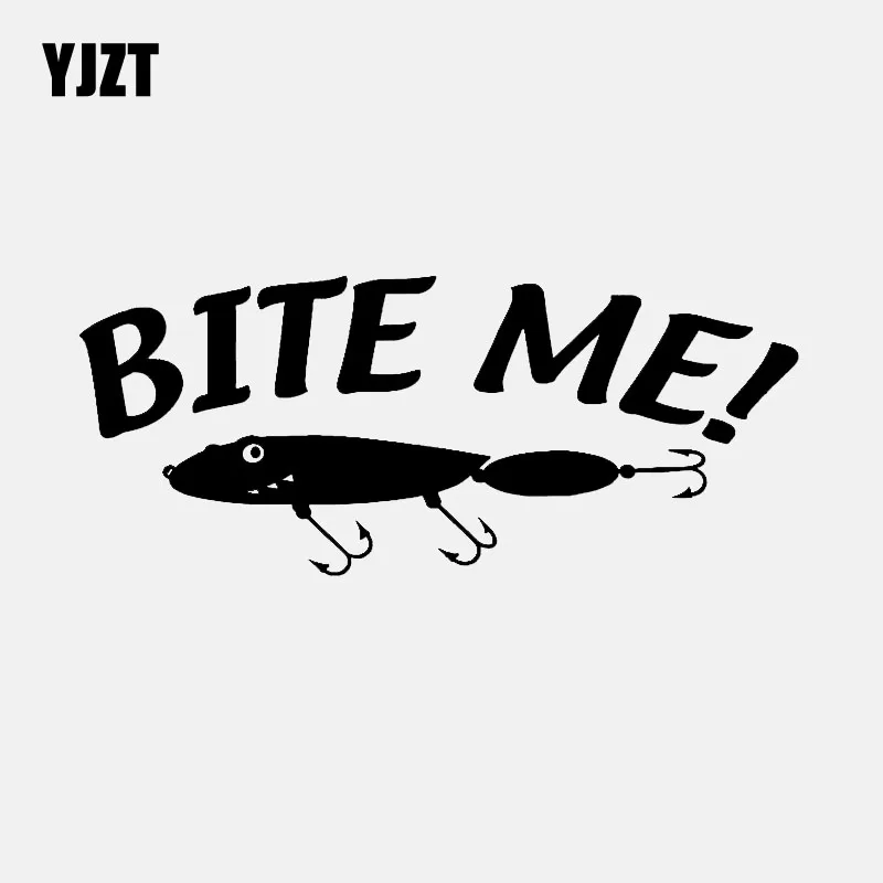 YJZT 15 5 см * 6 4 Bite Me рыболовные приманки виниловые наклейки в виде Фотообоев c