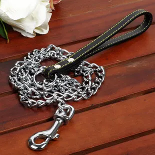 Металлическая цепочка из нержавеющей стали для средних и больших собак поводки