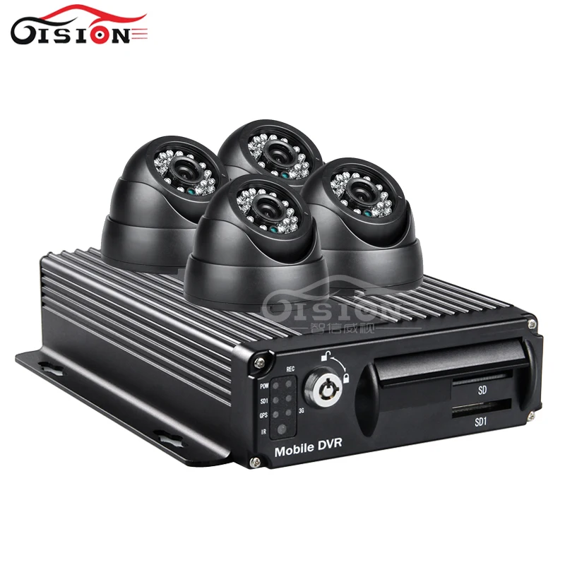

Wifi car digital video recorder vehicle dvr, pc phone monitor Cycle Recording car mobile dvr + 4pcs night vision indoor camera