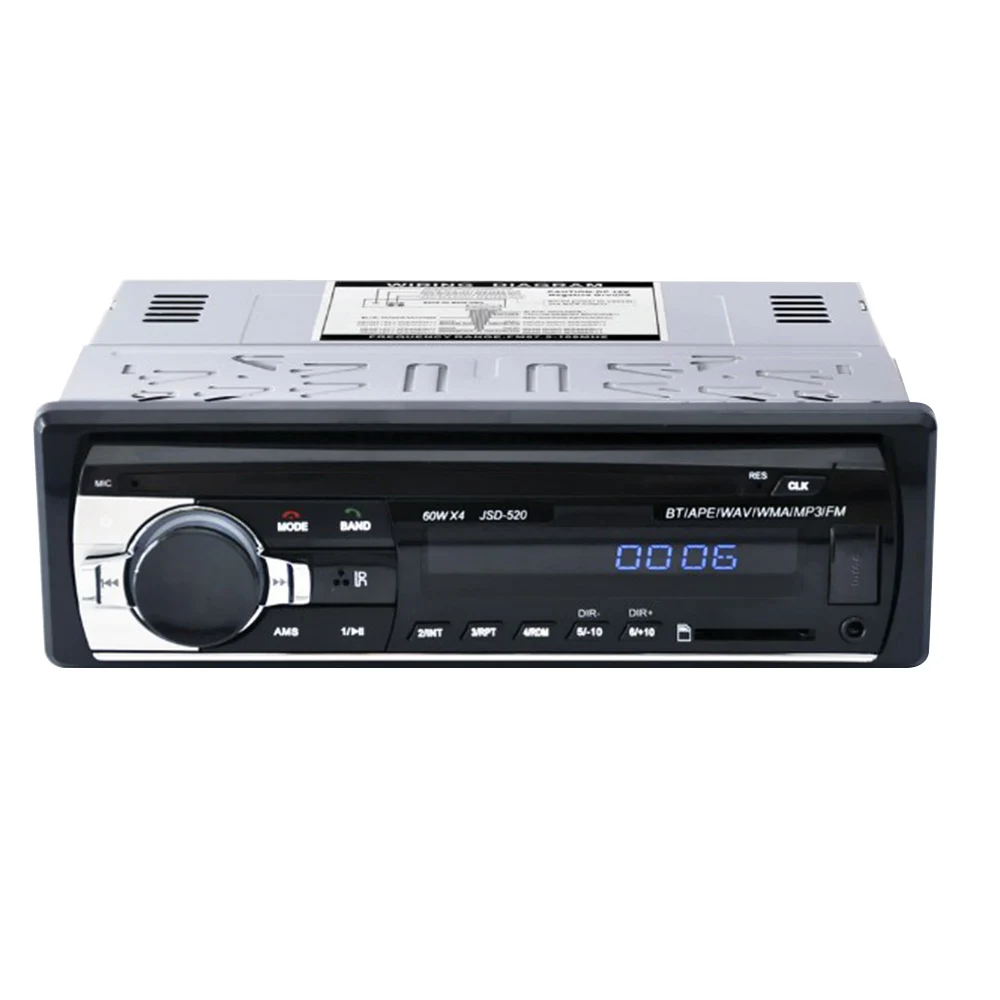 Один Din стерео Reveiver с Bluetooth аудио автомобиля FM радио mp3 плеер USB/SD/AUX беспроводной