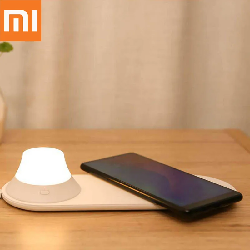 Оригинальное Беспроводное зарядное устройство Xiaomi со светодиодной подсветкой