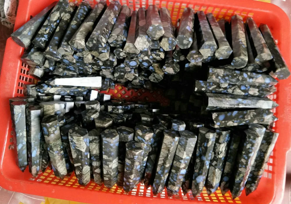 1 кг 2.2LB 20 шт натуральный синий опал Опалит кристалл яшма точки башня облик