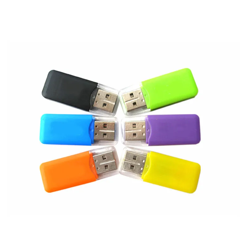 Высококачественный мини USB 2 0 кардридер для Micro SD карты TF адаптер Plug and Play цветной