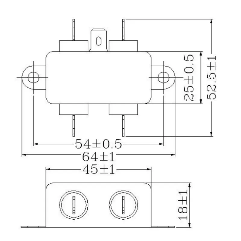 Мощность EMI фильтр CW1B-10A-T 10A 115V 250V CW1B 50/60HZ разъемы