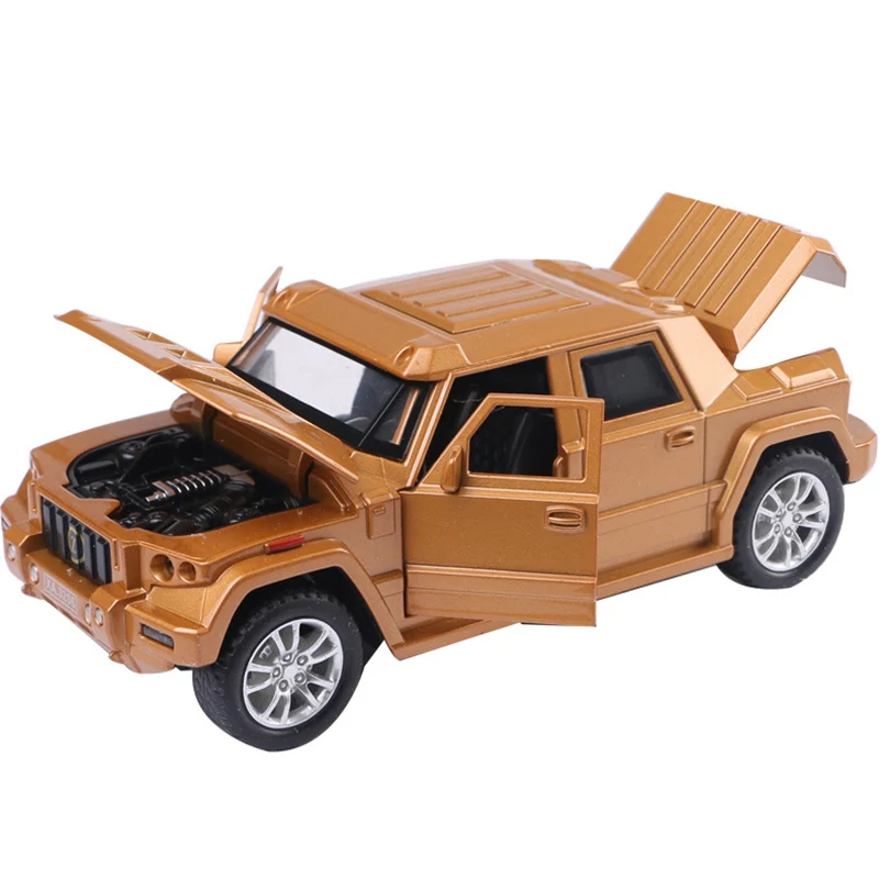 

1/32 Simulation Kombat SUV Toy Armored Vehicles Model Alloy Pull Back Children Toy Genuine License Collection Gift Acousto-Optic