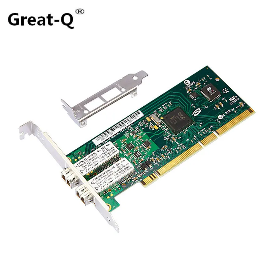 Intel 82546EB PCI X/PCI волоконная NIC карта с PXE bootom 2x LC порт сетевая lan Карта|Сетевые карты| |