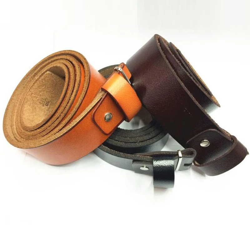 Ремень мужской из натуральной кожи без пряжки 31 42 дюйма|belt genuine leather|belt brandbelt designer |