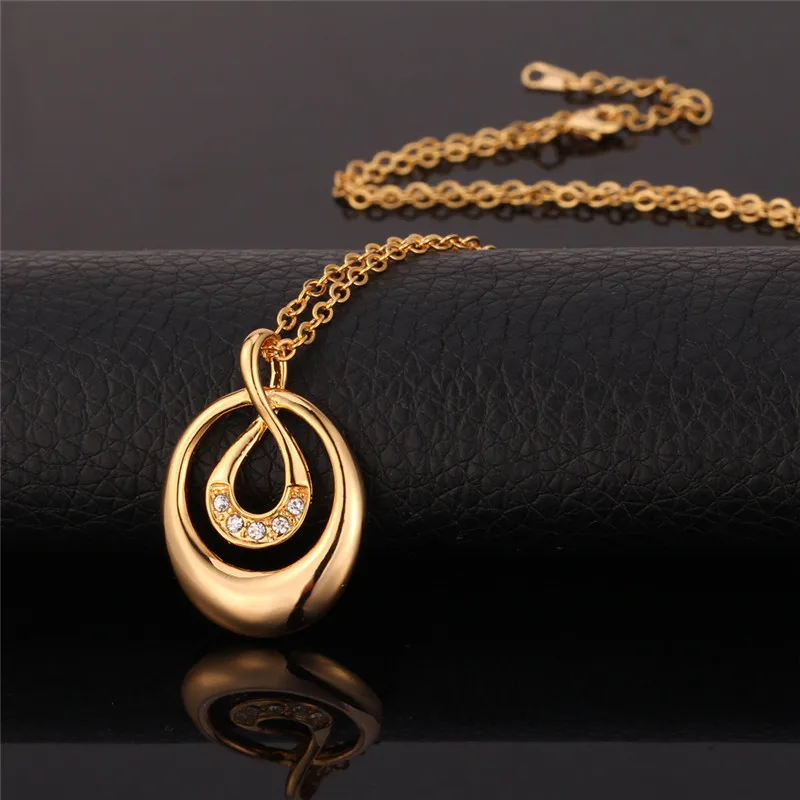

Kpop Necklace Pendants Women Jewelry Gold/Silver Color Trendy Nice Gift For Wife Crystal Necklaces Vintage Pendant P105