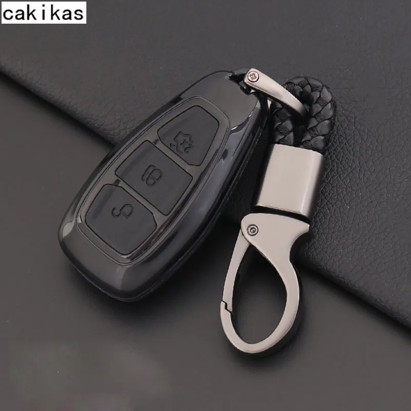 Автомобильный Стайлинг чехол для ключа автомобиля брелок 2015 2016 2017 2018 Ford Fusion Mondeo
