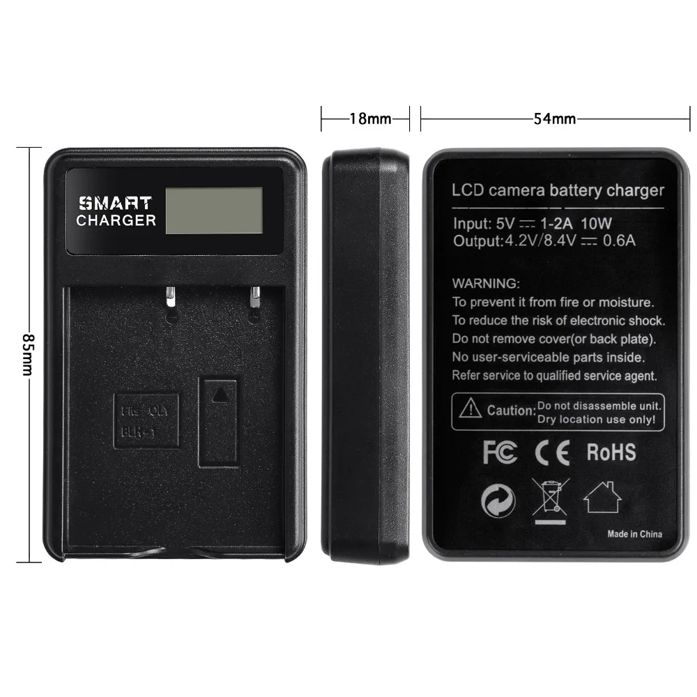 BLH-1 BLH1 аккумуляторная батарея зарядное устройство ЖК-дисплей + USB кабель для Olympus