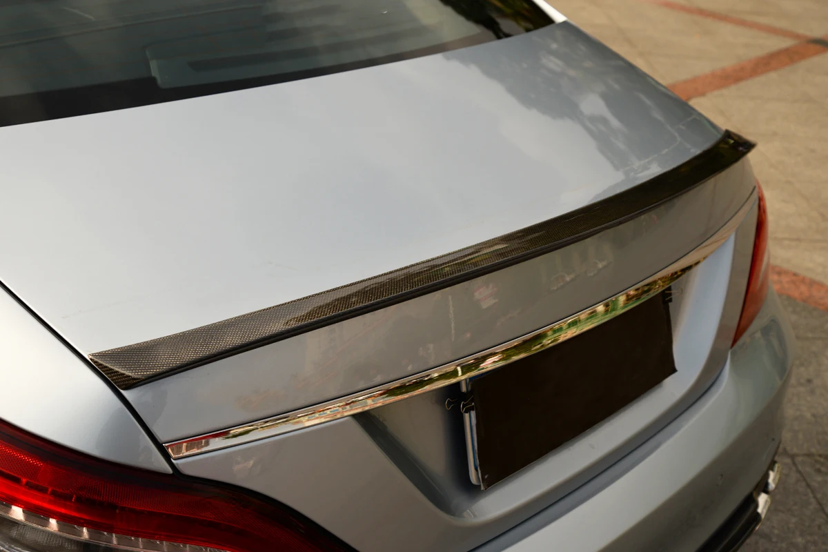 Задний спойлер багажника из углеродного волокна для Mercedes-Benz CLS Class W218 Base Sport CLS63 AMG 2012- задний хвост автомобиля