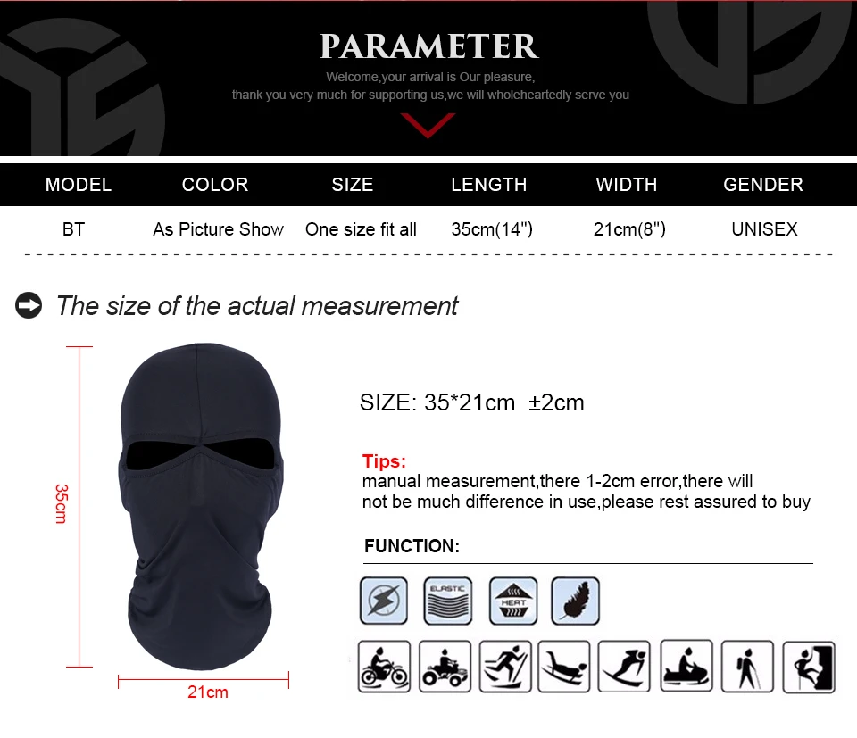 2 отверстия Балаклава из лайкры полная Ветрозащитная маска шляпа кепки