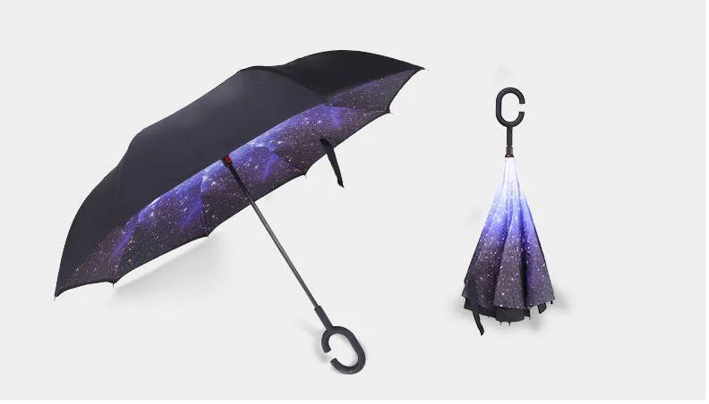 Double-deck C-type reverse umbrella without holding automobile free shipping | Дом и сад