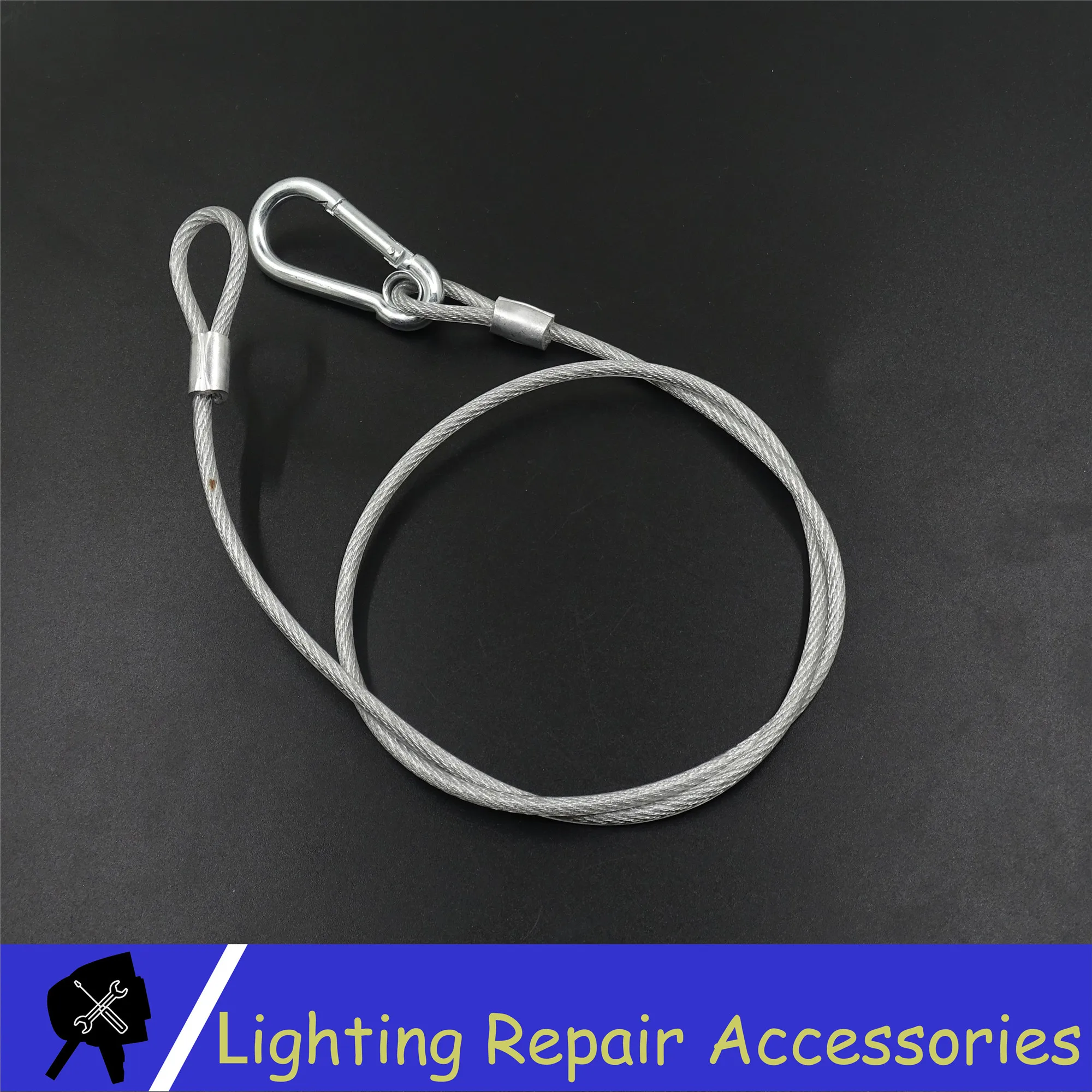 Safety Cable Steel Wire load 40kg Stage Light 5MM*800MM Ropes 80CM Security For Led Moving Head | Лампы и освещение