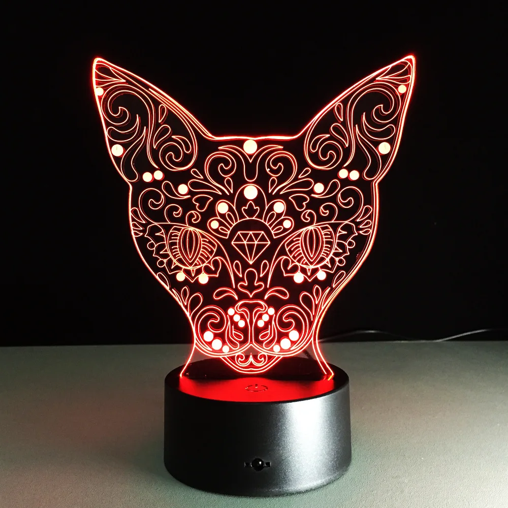 Led Usb 3d ночник лампа Lampe De Chevet Chambre светильники мини светодиодные лампы на