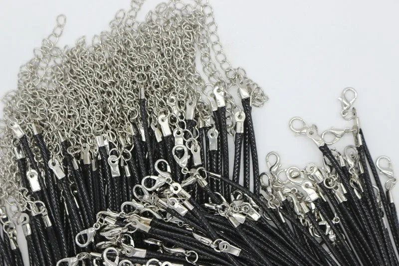 10pcs 45cm length Maxi Necklace Collares Collier Diy 9 Colors Sale Chains Pendant Charms Findings String Cord 1.5 mm | Украшения и