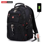 Рюкзак MAGIC UNION с usb-зарядкой для ноутбука 15,6 дюйма, водонепроницаемые школьные сумки для мальчиков-подростков, вместительный школьный ранец