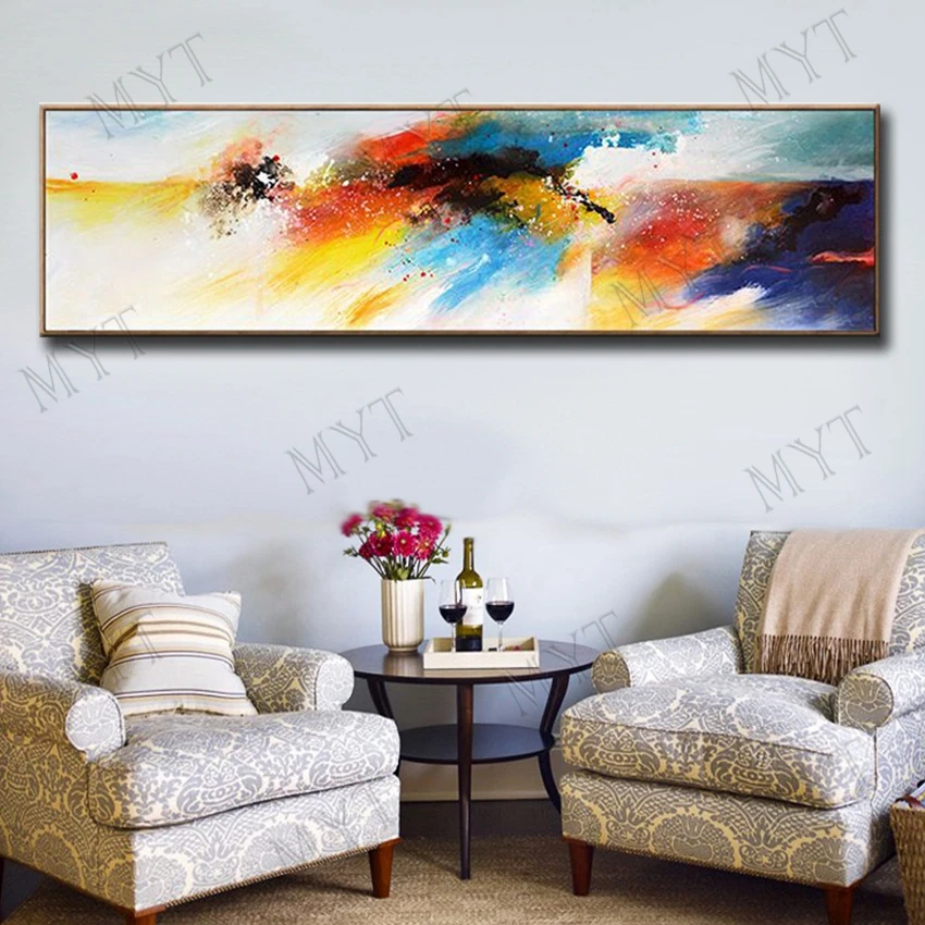 

Modern Abstract Long Canvas Print Painting Pictures Posters And Prints For Living Room Home Decoration Wall Art No Frame