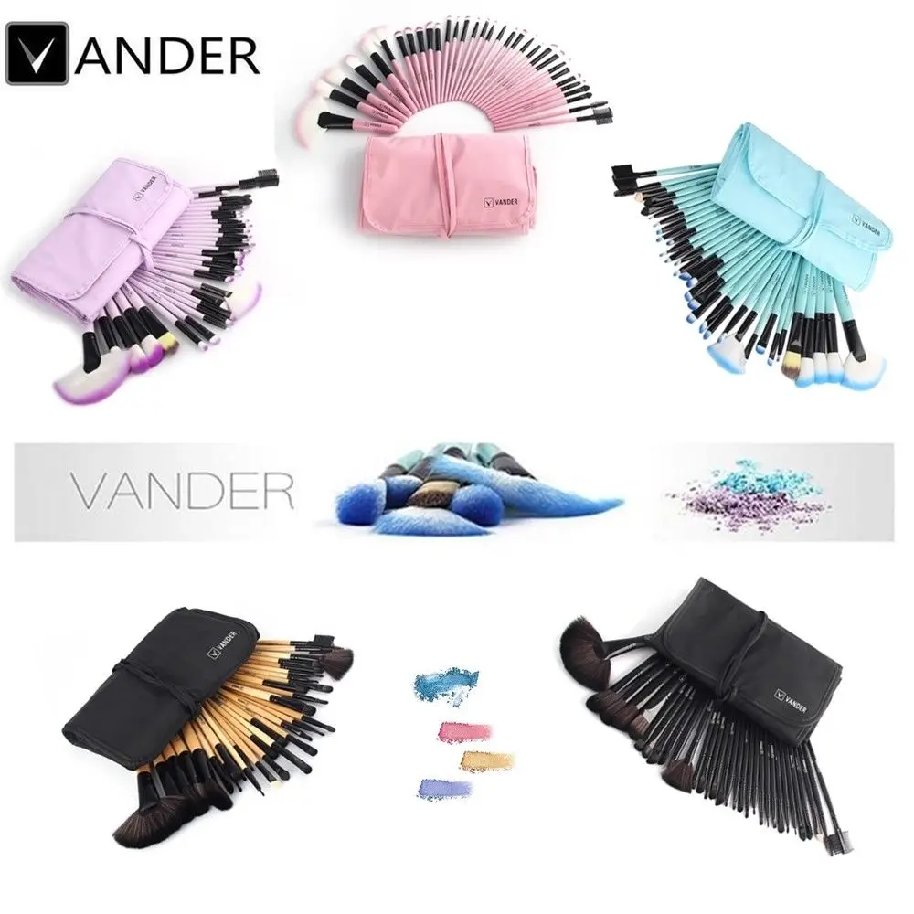 Набор кистей для макияжа Vanderlife 24/32 шт. косметических тональных теней век Kabuki