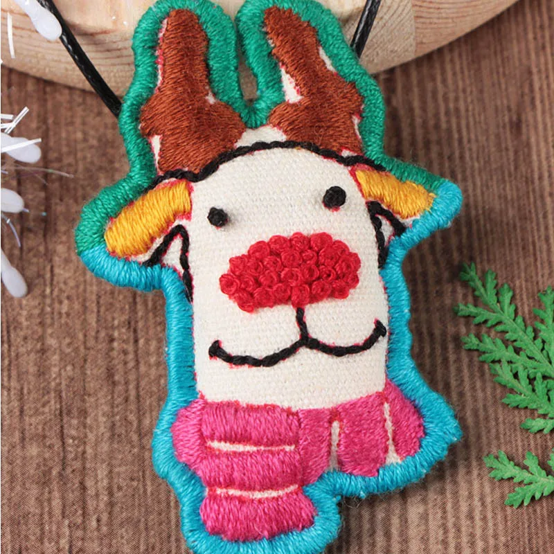 Creative DIY Embroidery Kits of Necklace Hair Band Handmade Floral Needlework Cross Stitch Set Christmas Friend Gift Home Decor | Дом и сад