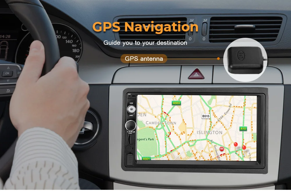 2G 32G Автомобильный мультимедийный плеер gps навигация авто радио AM FM RDS Bluetooth аудио