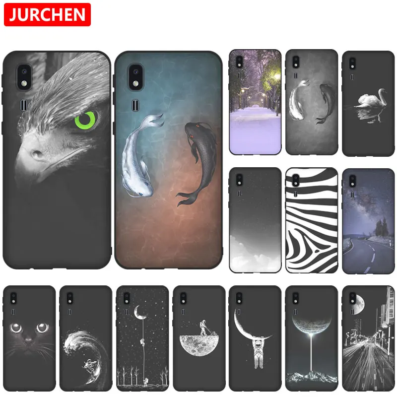 JURCHEN Ultra-thin Cartoon Case For Samsung Galaxy A2 Core Dual SIM Cover Silicone Soft Funda | Мобильные телефоны и