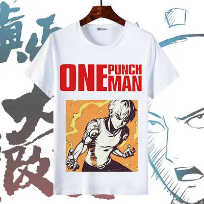 Новая футболка для косплея One Punch Man Saitama модная Genos из аниме топы полиэстера с