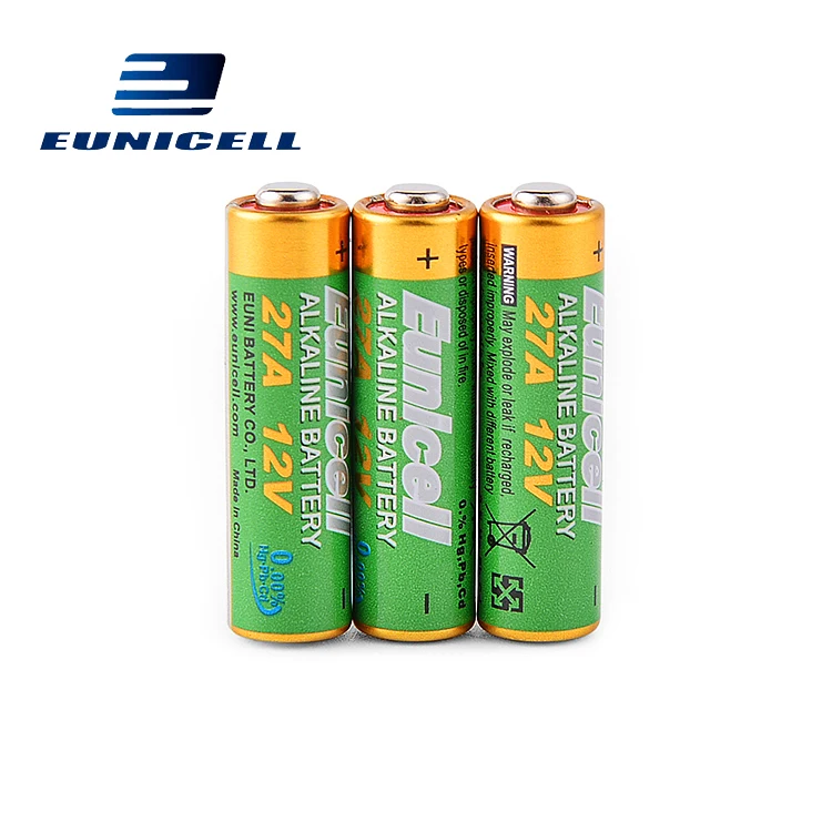 4000 шт./лот бренд Eunicell ртуть 0% Hg Pb 27A батареи A27 MN27 V27GA 12 В щелочных батарей |