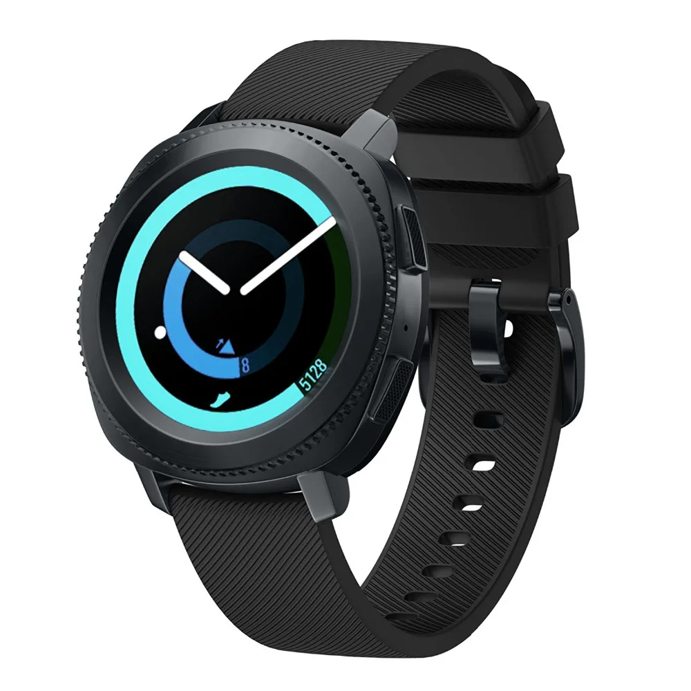 Ремешок силиконовый для Samsung gear S4/S2 спортивный классический браслет смарт часов 20