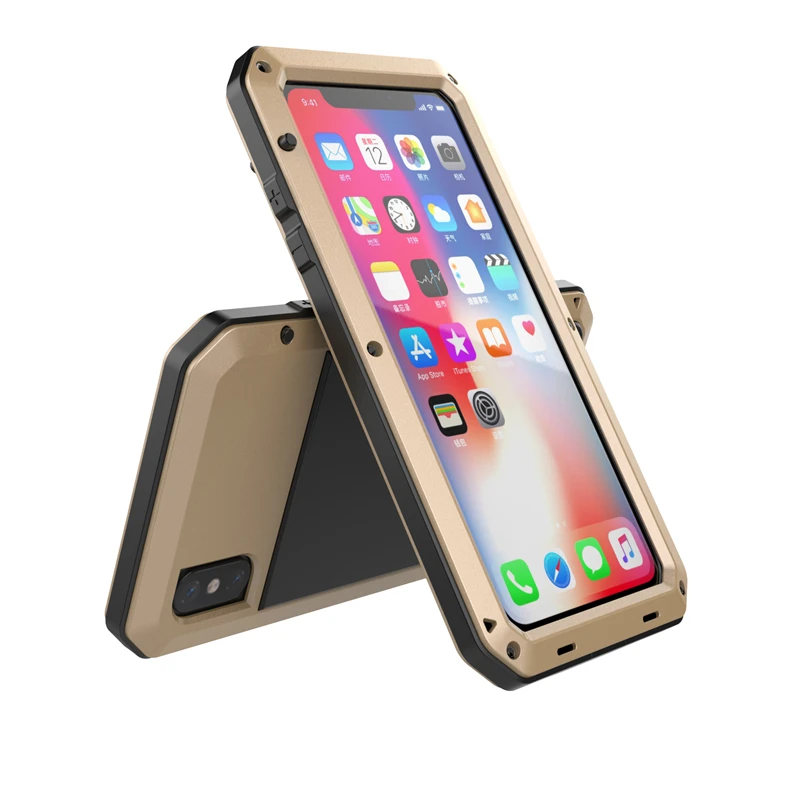 Сверхмощный защитный Алюминиевый Чехол для iPhone 7 6 6s Plus 5 5s SE металлический чехол
