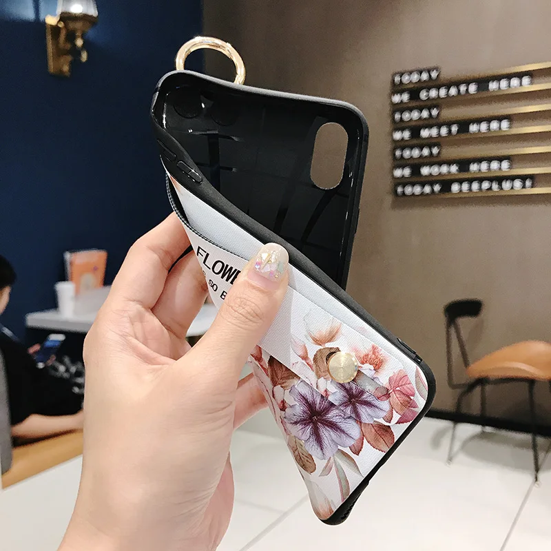 UDKEFO Phone Cases For Redmi K20 Pro Wrist Strap Soft TPU Case Xiaomi K20Pro Finger Ring Holder Stand Coque |