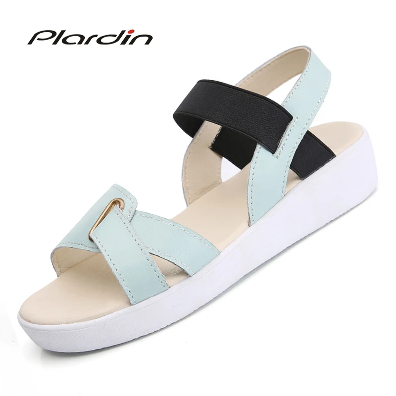 Plardin/женские босоножки Новинка летние простые в Корейском стиле женские на