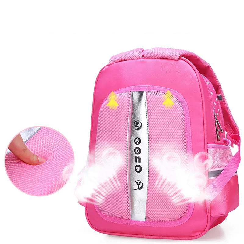 Школьные ранцы для девочек-принцесс Детские Водонепроницаемые рюкзаки книг