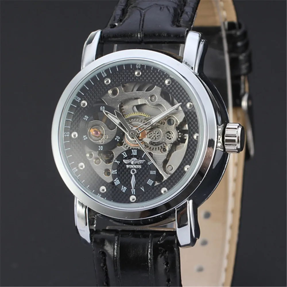 Новые женские часы WINNER повседневные автоматические механические классические