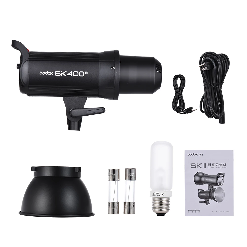 Godox SK400II профессиональная компактная 400Ws Фотостудия вспышка стробоскоп со
