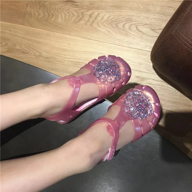 Детские сандалии новинка 2019 мини для девочек Melissa Mickey прозрачная детская обувь