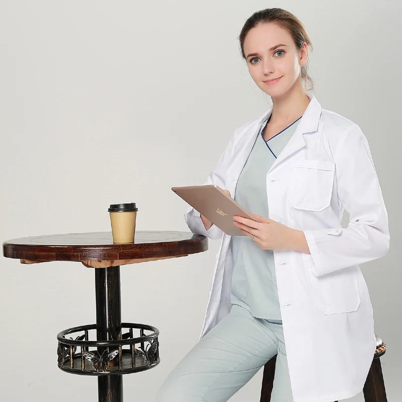 Комбинезон для медсестры с длинным рукавом мужчин и женщин|hospital works|beauty salon