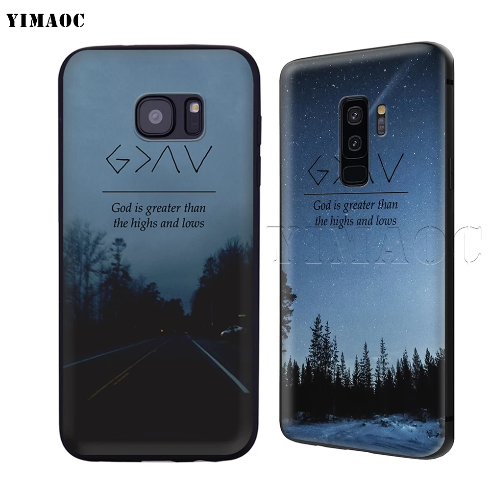 YIMAOC God больше чем высокие и низкие Мягкий силиконовый чехол для Samsung Galaxy S6 S7 Edge S8 S9