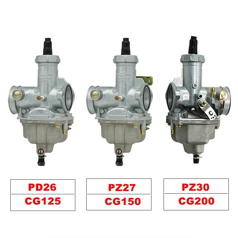 Карбюратор Keihin PZ26 PZ27 PZ30 карбюратор для мотоцикла Honda CG125 CG150 CG200 250cc бесплатная