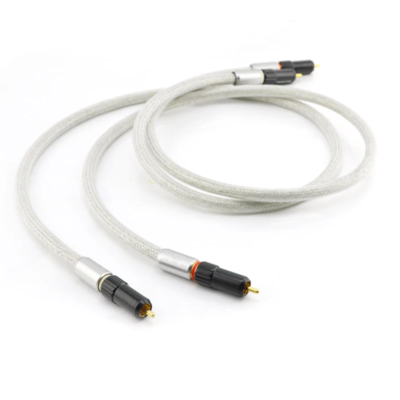 Hifi аудио межблочный rca кабель медный плетеный щит RCA к мужской кабель|Кабели VGA| |